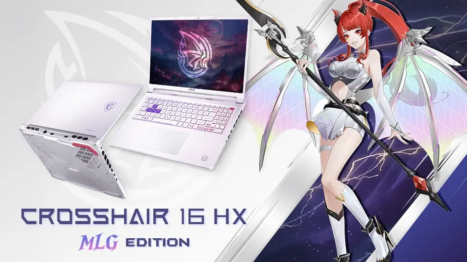 09_Crosshair 16 HX MLG 魔龍姬限定版設計主軸為MSI原創虛擬角色魔龍姬：妮雅