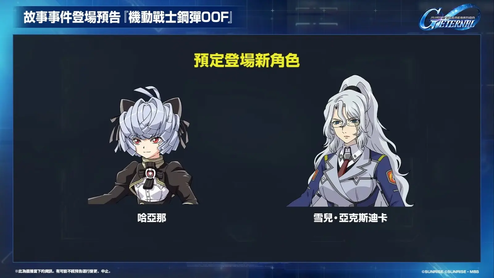 《SD鋼彈 G世代 永恆》更新計畫直播 13-53 screenshot