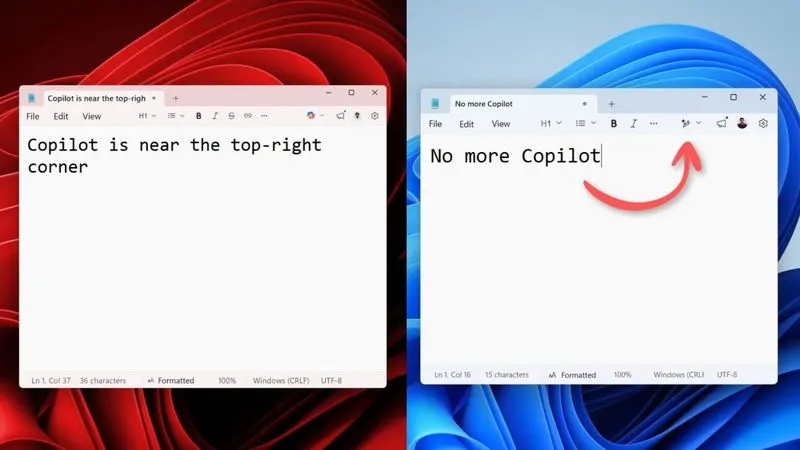 Microsoft removes Copilot