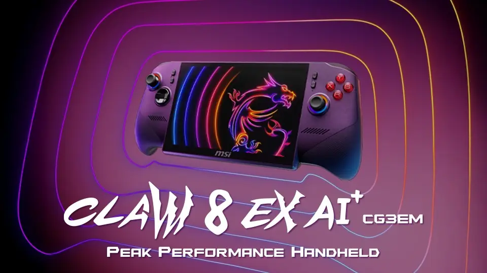 03_Claw 8 EX AI+ 電競掌機領先搭載最新 Intel® Arc™ G3 Extreme 處理器