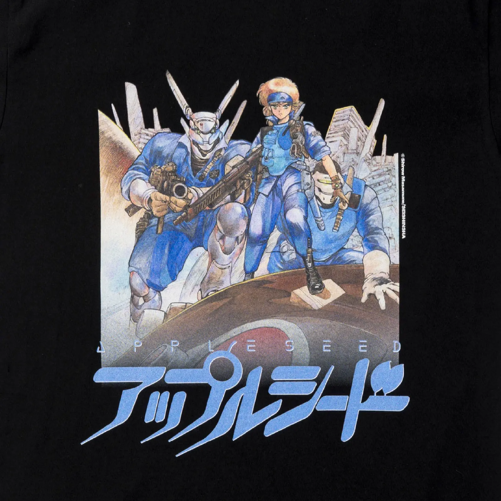 【The Exhibition of The World of Shirow Masamune】T-shirt APPLESEED Black