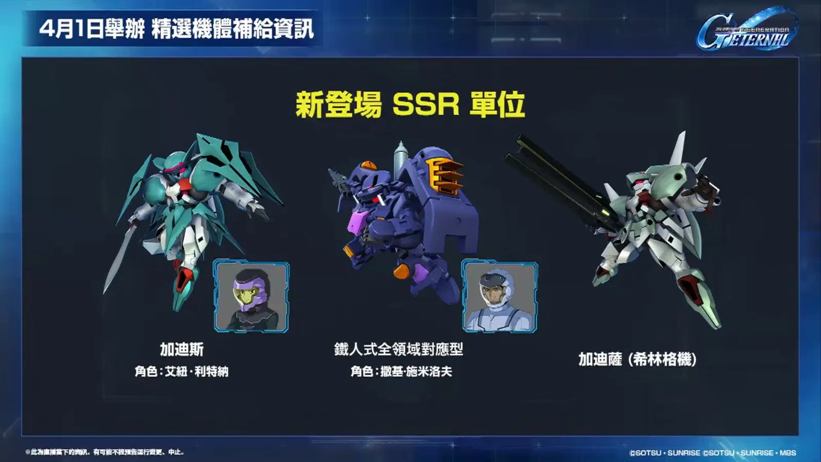 【G世代永恆】更新計畫直播 18-35 screenshot