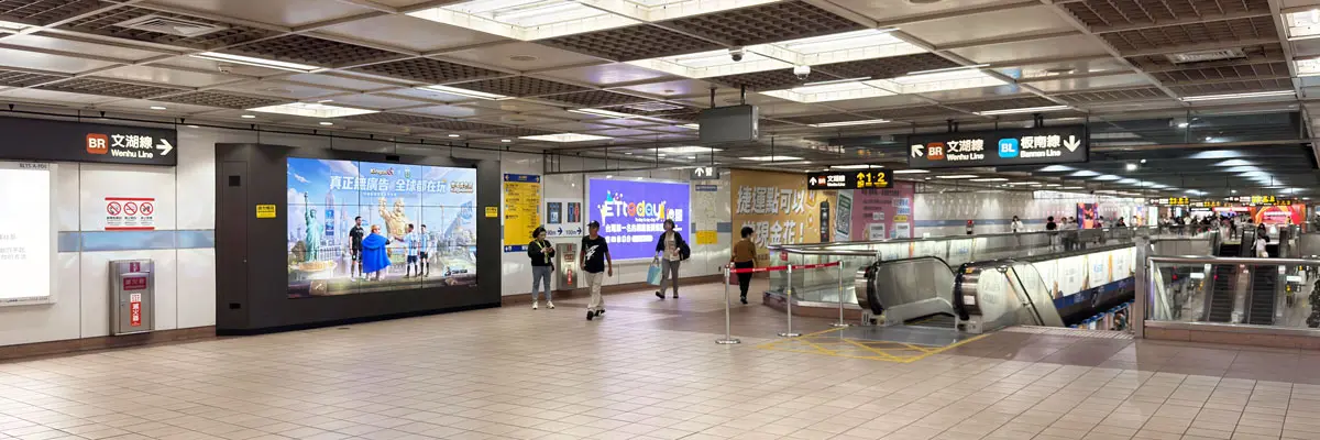 圖7_台北捷運忠孝復興站合作影片全時段完整曝光，大螢幕感受熱力