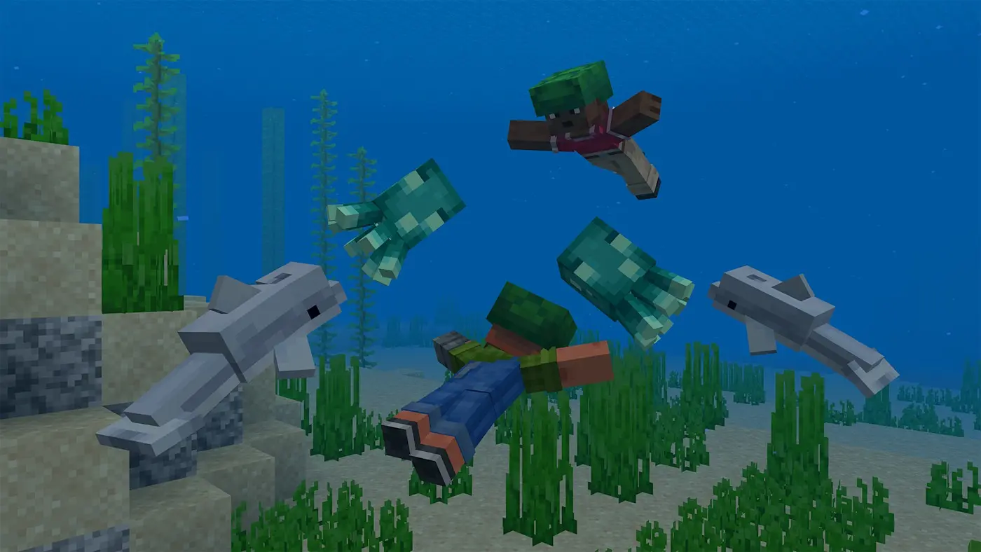 03_MCV_SpringDrop2026_Launch_Screenshots_3_SwimmingWithMobs_NoVV_1920x1080