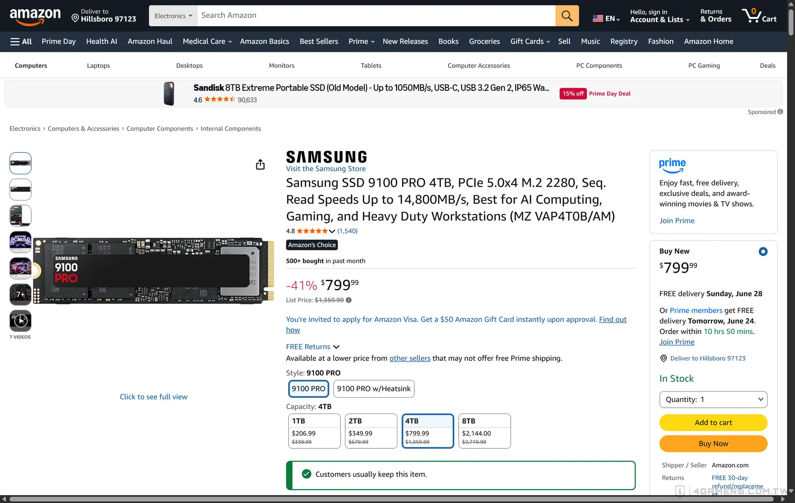 Samsung 9100 PRO PCIe 5.0 SSD