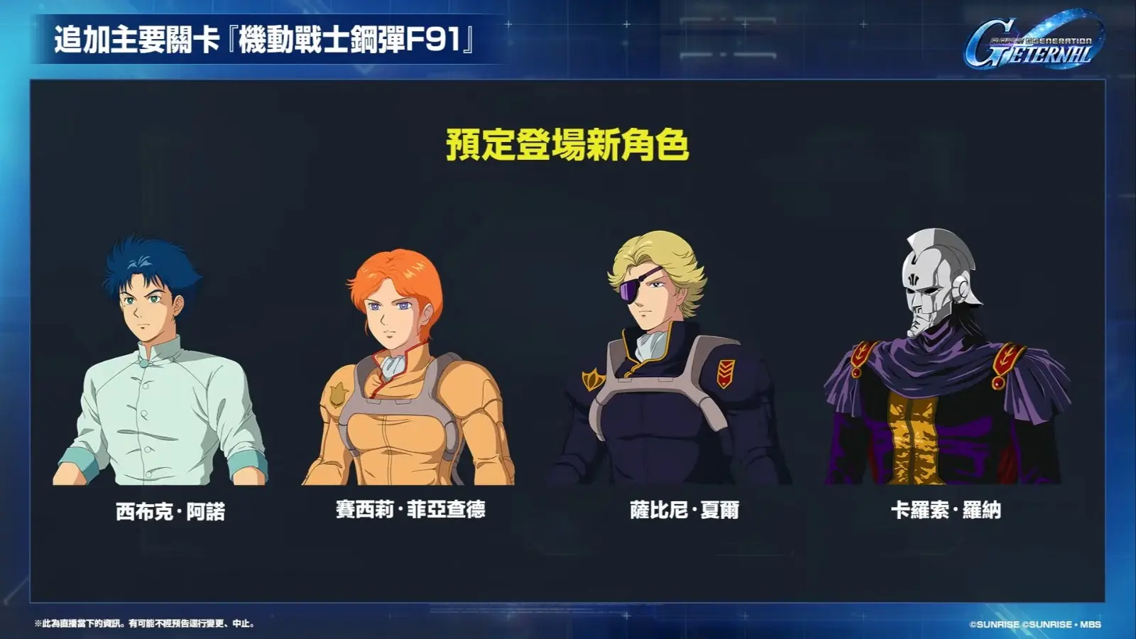 《SD鋼彈 G世代 永恆》更新計畫直播 10-32 screenshot