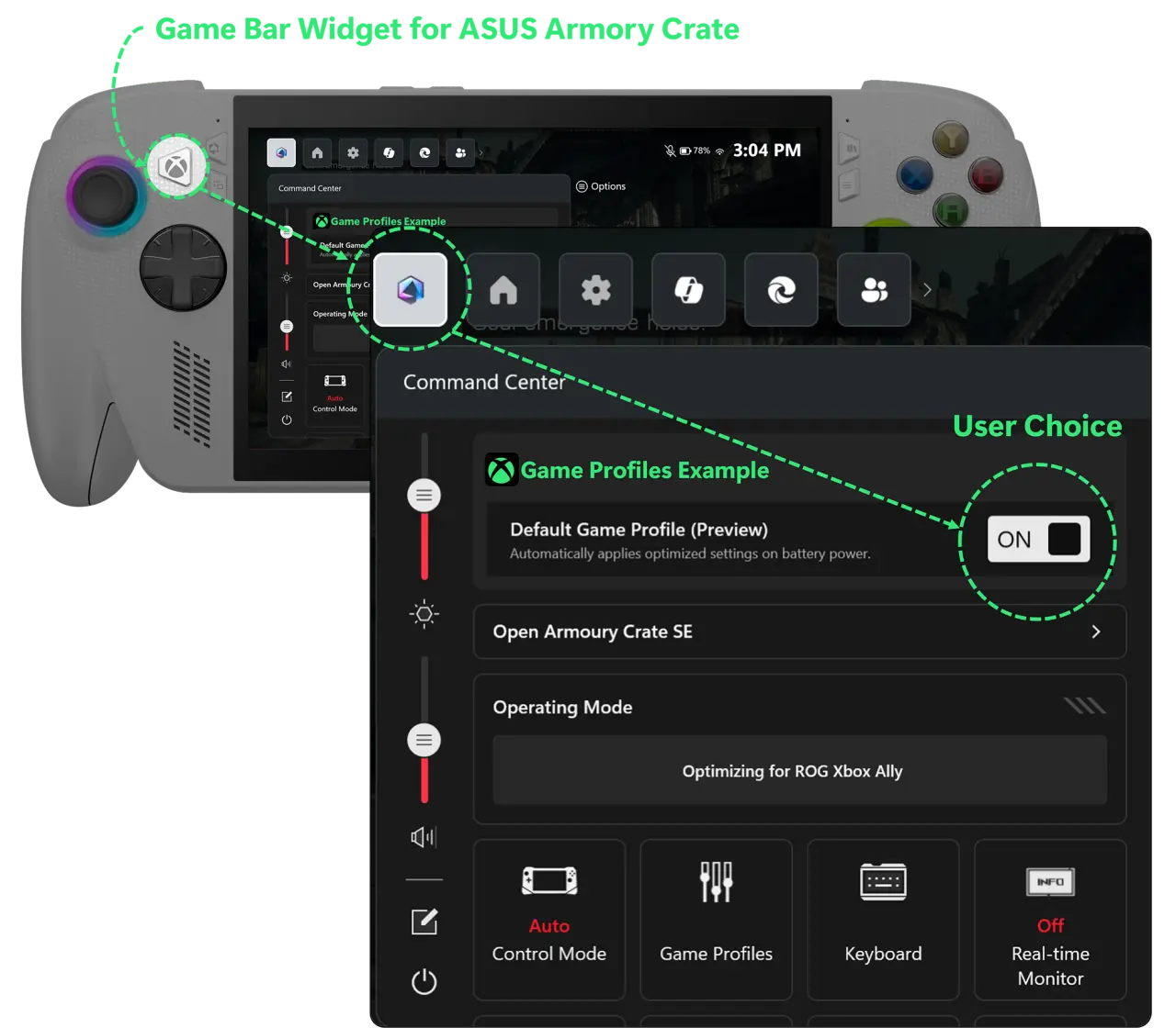ROG Xbox Ally / Ally X Default Game Profiles