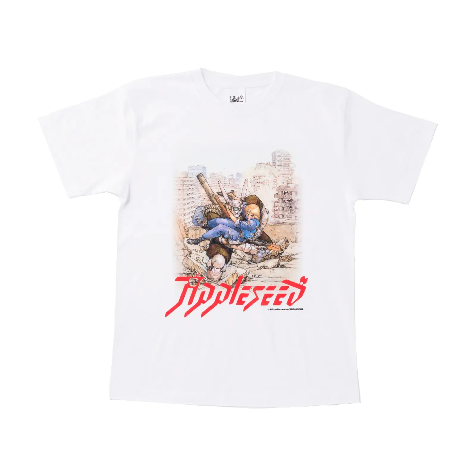 【The Exhibition of The World of Shirow Masamune】T-shirt APPLESEED_White_All