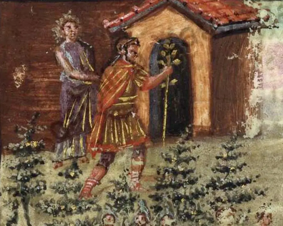 The Golden Bough is a fantastical object in the Aeneid, an epic poem by the 1st…