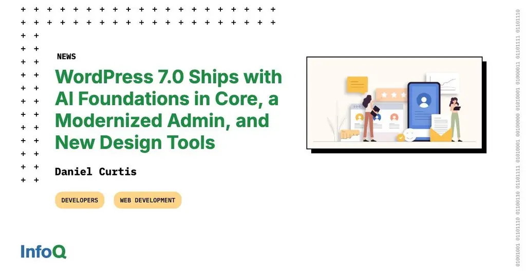 #WordPress 7.0 introduces new AI infrastructure, a redesigned admin interface,…