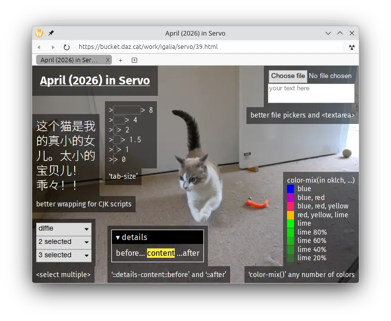 April in Servo…