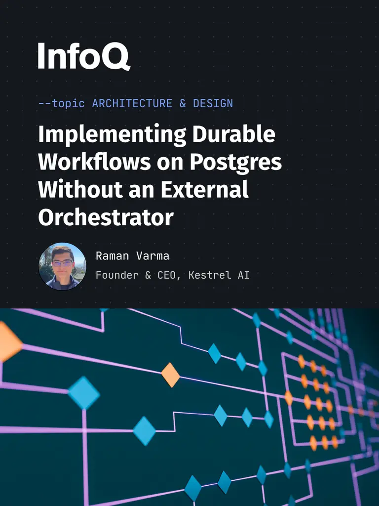 #Postgres can be the durable state store and coordination layer for workflows,…