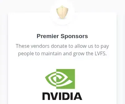 NVIDIA Becomes A Premier Sponsor Of LVFS / Fwupd