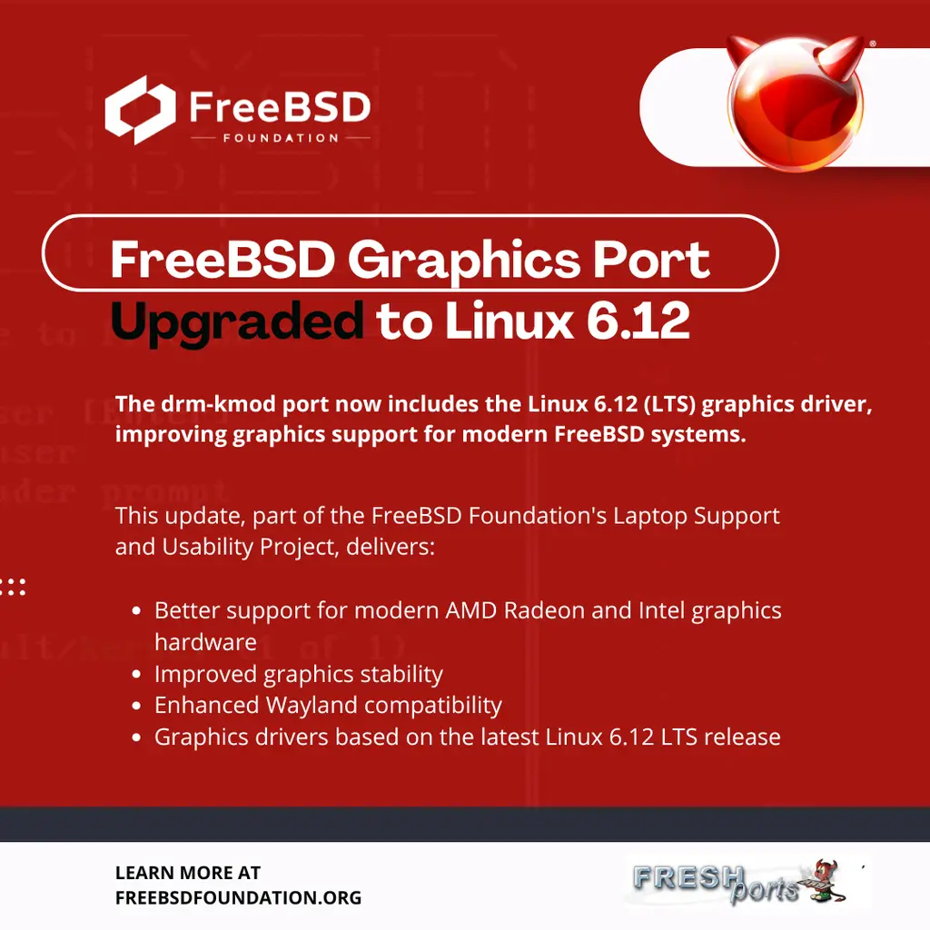 FreeBSD graphics support reaches a new milestone.