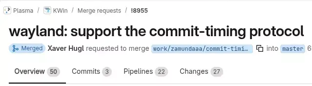 KDE's KWin Merges Wayland Commit-Timing Protocol Support