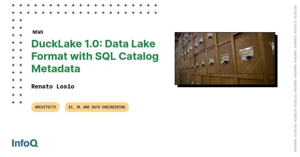 DuckDB Labs released #DuckLake 1.0 - a data lake format that stores table…