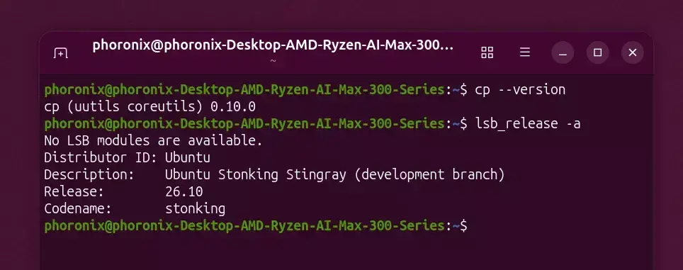 Ubuntu 26.10 Moves cp, mv & rm Over To Rust Coreutils For 100% Transition