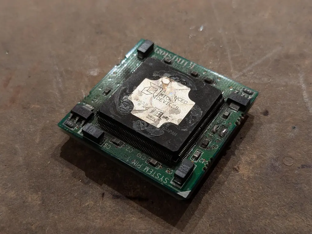 here's a CPU upgrade in somewhat rough shape. maybe I should try to fix it.