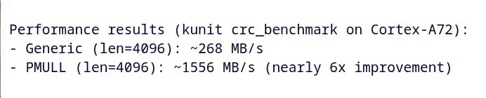 ARM NEON Accelerated CRC64 Optimization Shows Nearly 6x Improvement