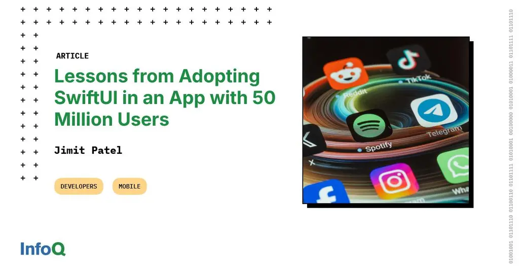 Most #SwiftUI content focuses on small demos - not real-world apps with 50M…