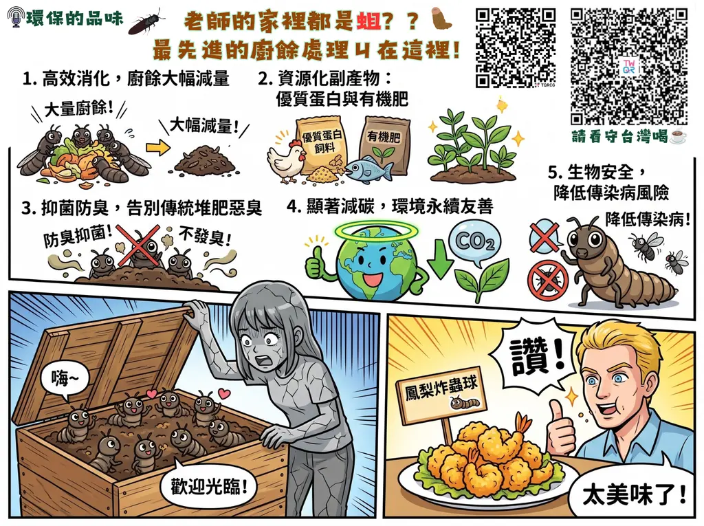 【環保的品味：老師的家裡都是蛆？？最先進的廚餘處理ㄐ在這裡！】