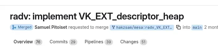 Mesa 26.1 RADV Driver Merges Vulkan Descriptor Heap As Big Improvement For…