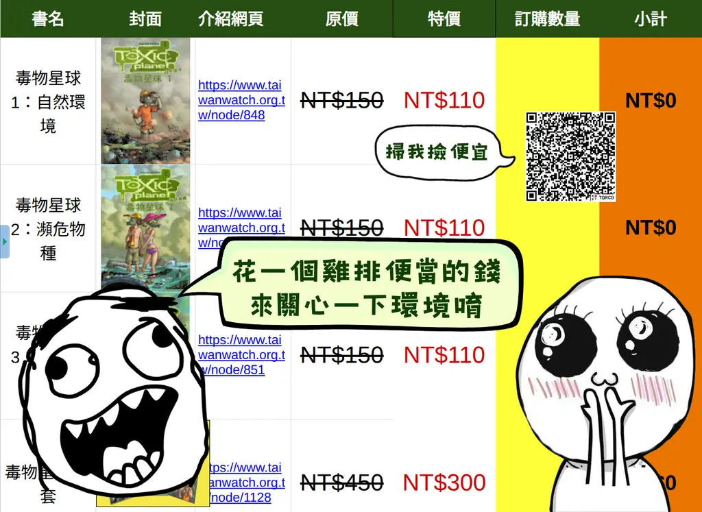【看守台灣叢書清倉大特價】