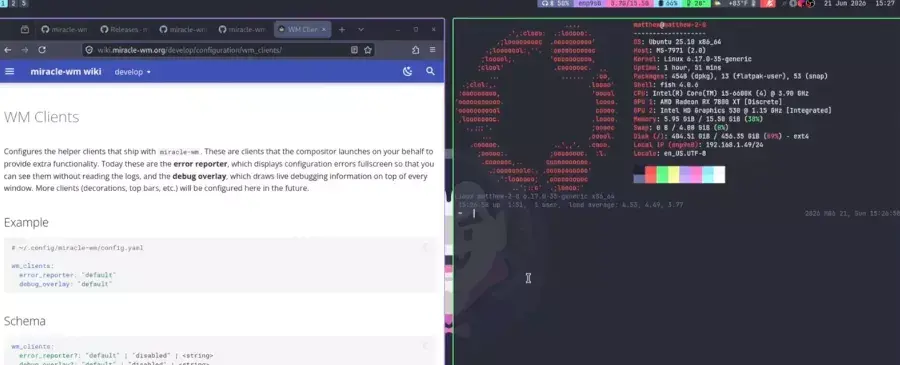 Miracle-WM Mir-Based Wayland Compositor Aiming For v1.0 Later This Year