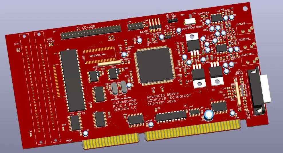 oops, i cloned another sound card! this is the Beavis Ultrasound, an open…