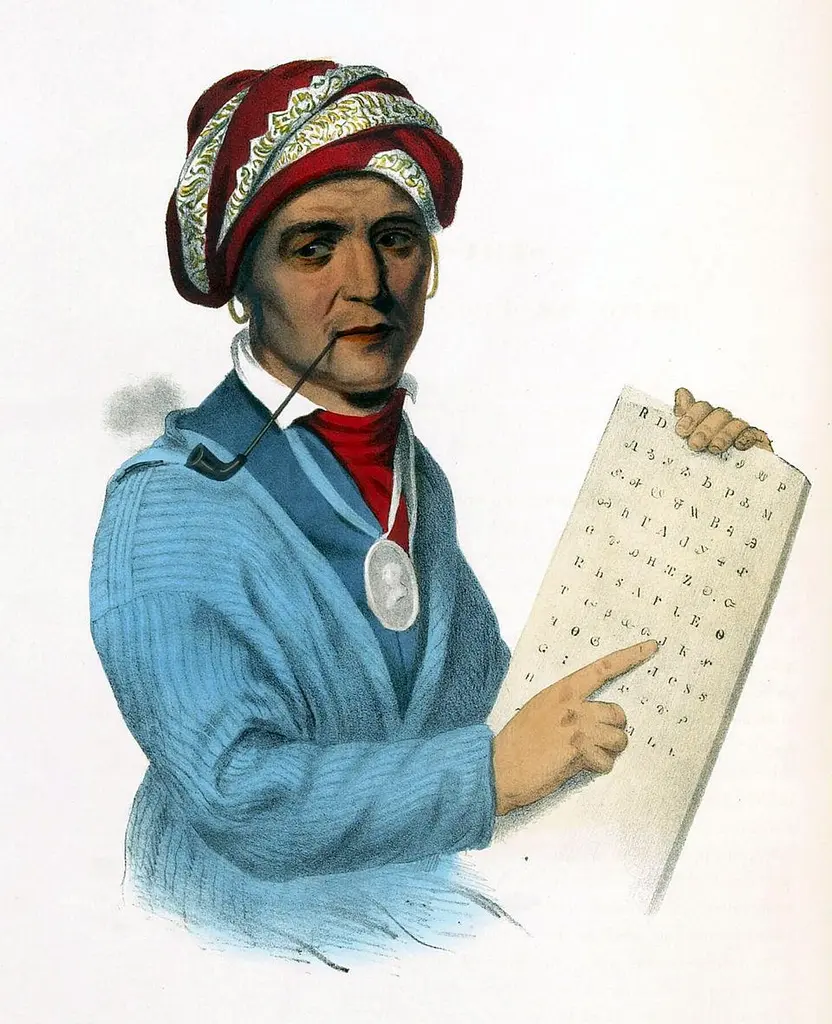 The Cherokee Bible, one of the language’s first books, is a window between…