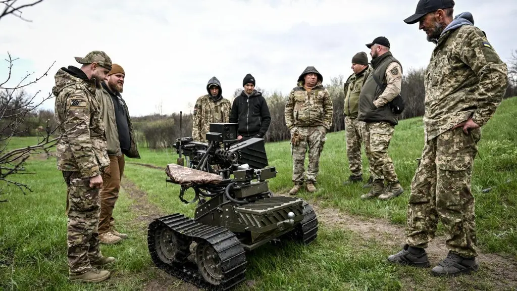 Ukrainian drones deliver robots directly into battle by sea and air