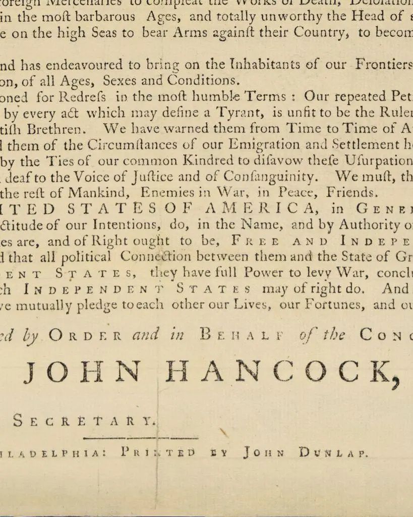 📜🇺🇸 Printed on the night of July 4, 1776, the Dunlap Broadside was the first…