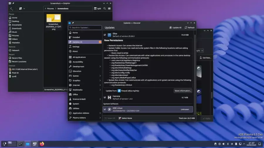 KDE Linux Introduces "Developer Mode" Option, Easier Log Collection