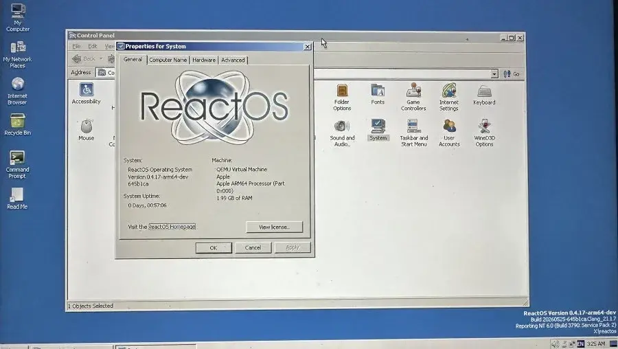 ReactOS Now Running On ARM64 In Experimental Form