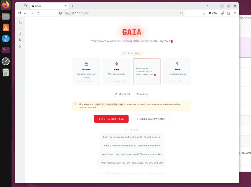 AMD's GAIA Defaults To Better Model, Continued Improvements For Local AI