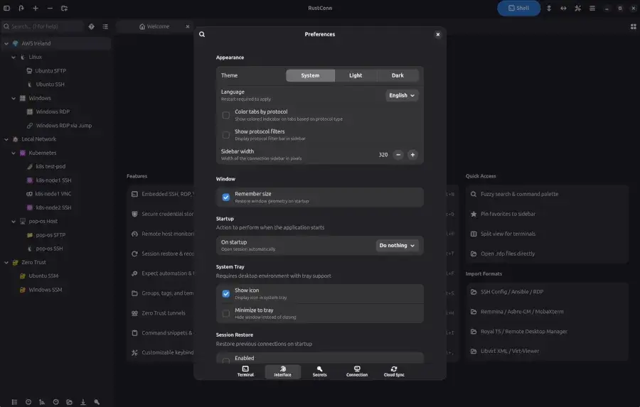 The GNOME-Aligned RustConn Connection Manager Continues Piling On More Features