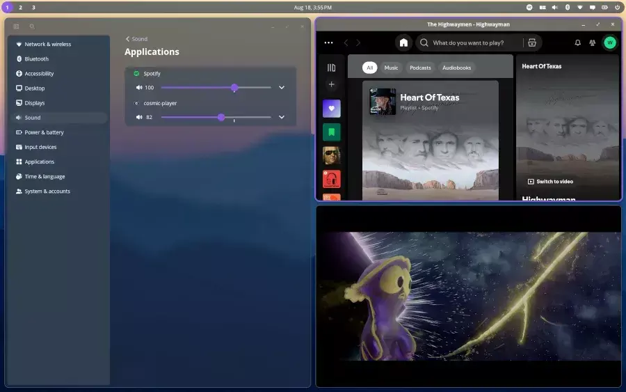 COSMIC Epoch 1.6 Released With Per-App Volume Control, Remote Desktop…