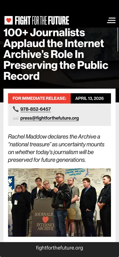 100+ journalists, including Cory Doctorow, Rachel Maddow, Ellen Nakashima,…