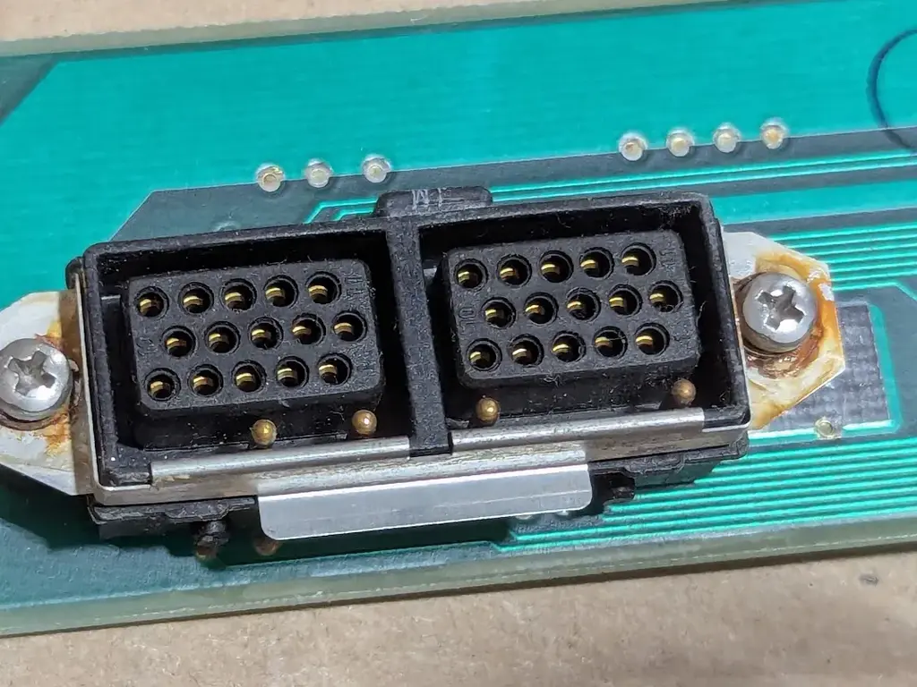 ahh yes it's two VGA connectors side by si--wait, are those extra pins below?