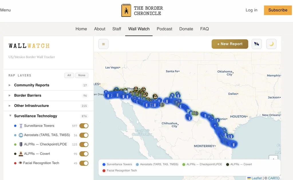 Our friends at The Border Chronicle have launched Wall Watch, an interactive…