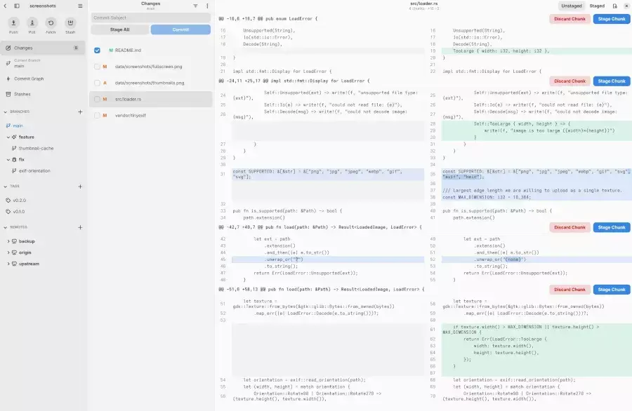Gitte As Git Client For GNOME Continues Maturing Quite Nicely