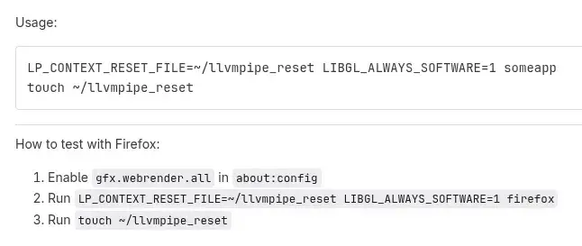 Mesa 26.1 Makes It Easier To "Fake" A GPU Reset Using LLVMpipe