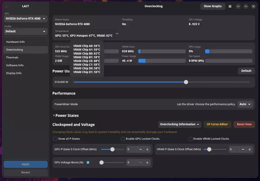 LACT 0.10 Released With New NVIDIA Overclocking Controls, Blackwell Hotspot…