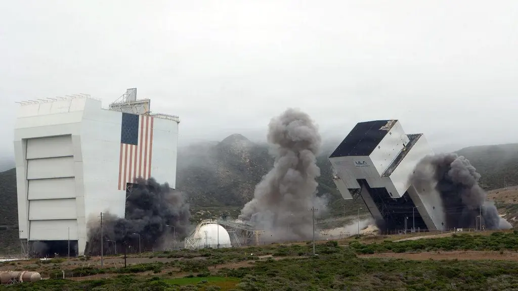 Towers once planned for California shuttle launches leveled for SpaceX rockets