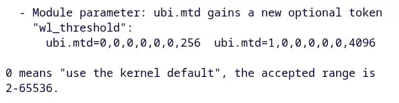 Linux 7.3 UBI Adds Support For Per-Device Wear-Leveling Thresholds