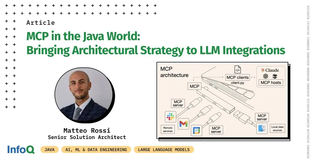 Matteo Rossi’s #InfoQ article explores how the Model Context Protocol (MCP)…