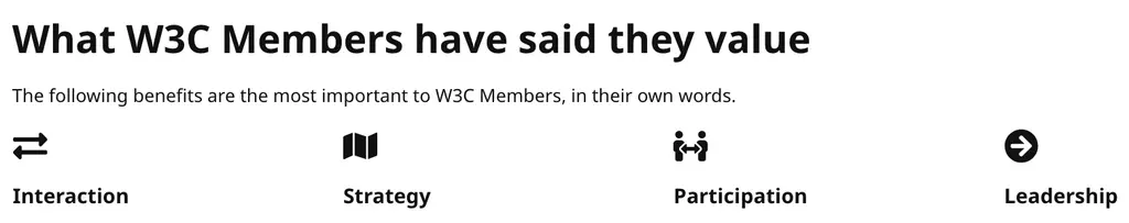To achieve our vision to make the web work — for everyone, W3C upholds the…