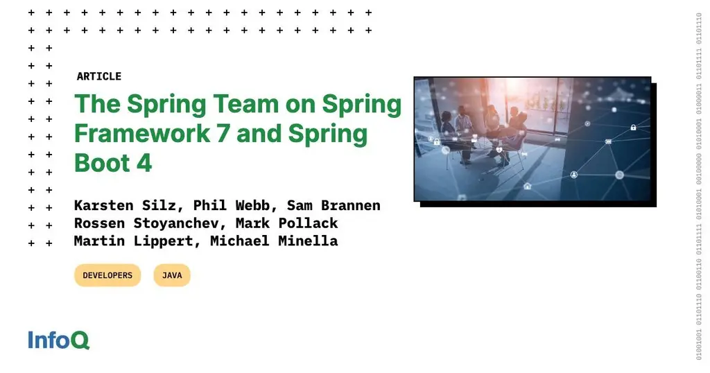 #InfoQ dives deep into #SpringFramework 7 & #SpringBoot 4 with the team behind…