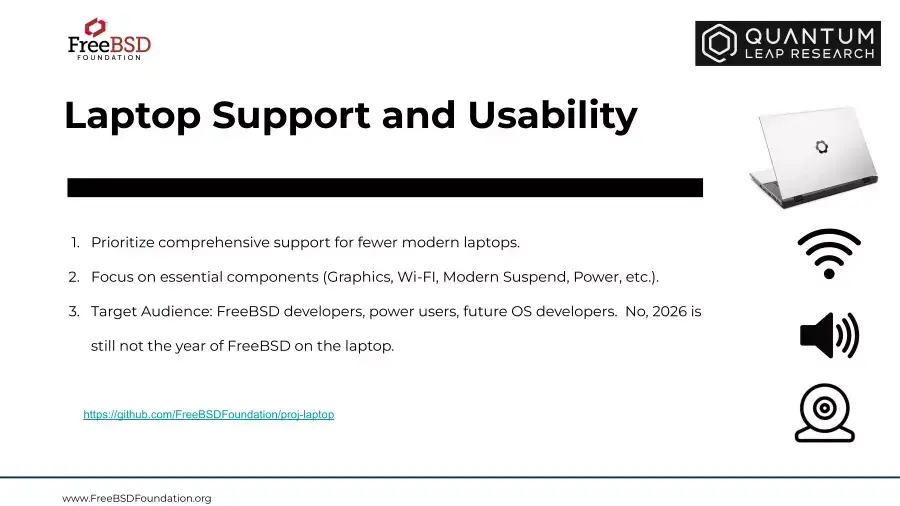 FreeBSD Laptop Support Continues Improving With WiFi, GPU & Audio Driver Work