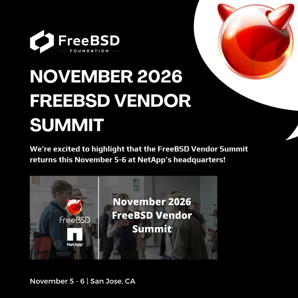 We’re excited to highlight that the FreeBSD Vendor Summit returns this…